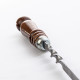 Stainless skewer 670*12*3 mm with wooden handle в Краснодаре