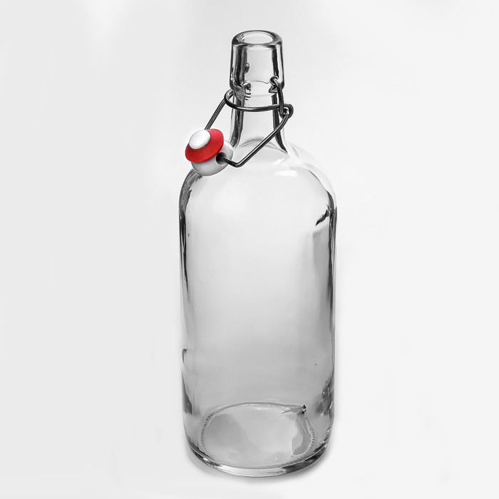 Бутылка бесцветная бугельная 1 литр в Краснодаре