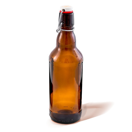 Бутылка темная стеклянная с бугельной пробкой 0,5 литра в Краснодаре