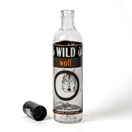 Бутылка сувенирная "Волк" 0,5 литра в Краснодаре