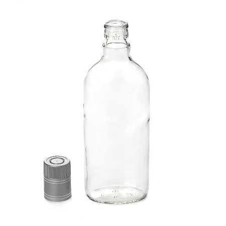 Бутылка "Фляжка" 0,5 литра с пробкой гуала в Краснодаре